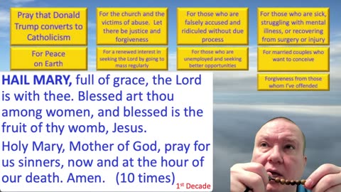 Mary's Daily Live Holy Rosary Prayer at 8:00 p.m. EDT 05/05/2025