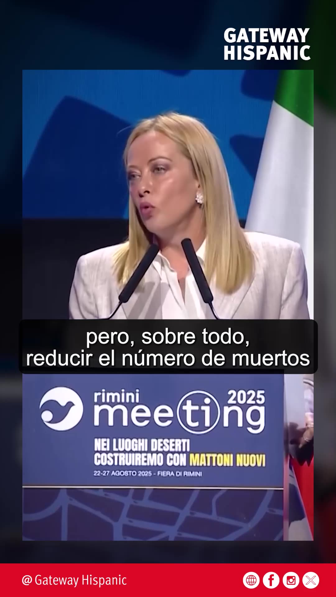 Giorgia Meloni celebra resultados del control de las fronteras citando al Cardenal Robert Sarah