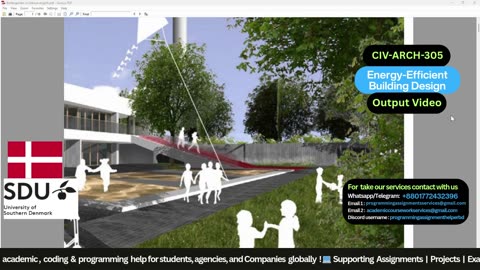 Student Work(Project) | CIV-ARCH-305 – Energy Efficient Building Solutions |University of Southern