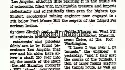 Lizard people catacomb under Hollywood?