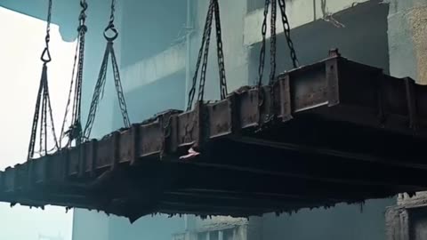 Rolls-Royce Wraith Awaits Impact Under Collapsing Freight Elevator in Bombed Factory #crushing #car