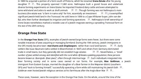 JEWS OWN SOUTH AFRICA'S FARMLAND, NOT WHITES!