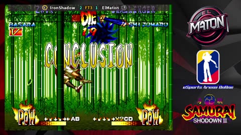 Samurai Shodown III • Luchas en línea • "IronShadow" vs "ElMaton" • (2025/08/17) #ft3 #ranked