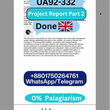 Student Work (Report)|UA92-332 part 2 Human Elements of System Design | University Academy 92 (UA92)