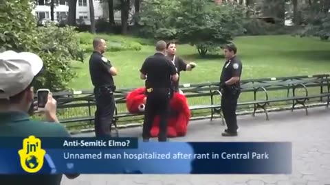 Elmo Names The Jew in Time Square - Gets Arrested For Free Speech