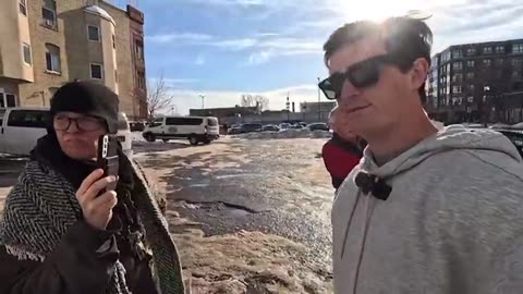 🚨 WATCH: Deranged old white woman SCREECHES at journalist Nick Shirley