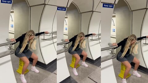 what is she doing ?