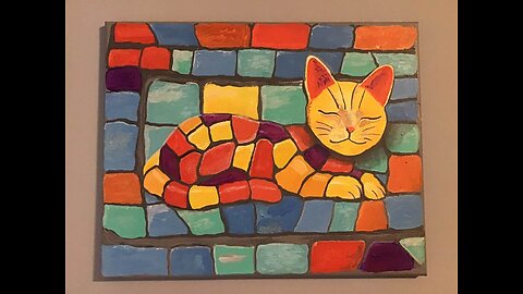 In the Studio: Mosaic Cat