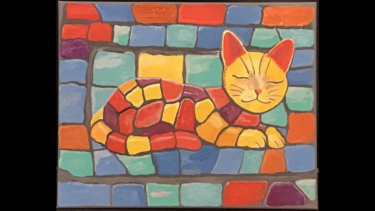 In the Studio: Mosaic Cat