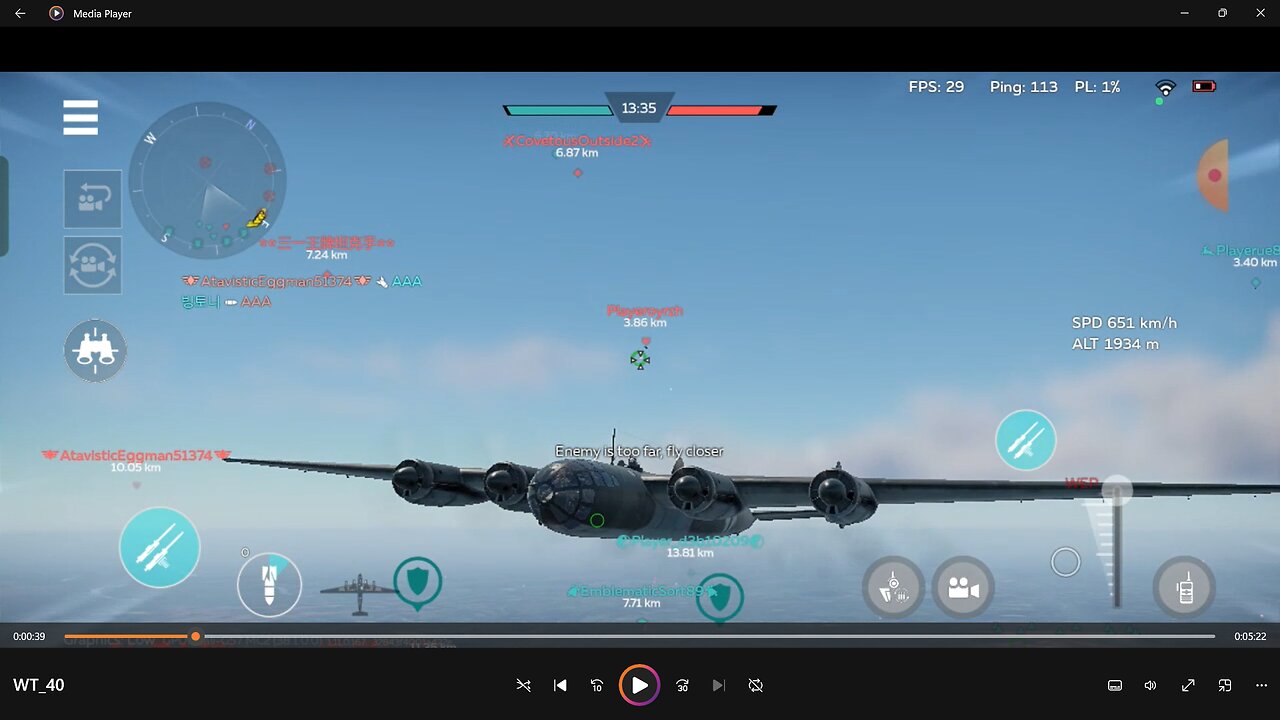 War Thunder Me-264 gameplay