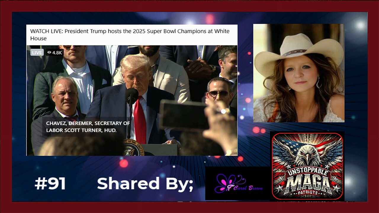 🤩2025 Super Bowl Champaigns hosted by Trump at White House🤩