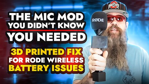 The Mic Mod You Didn’t Know You Needed – 3D Printed Fix for Rode Wireless Battery Issues! | 2025