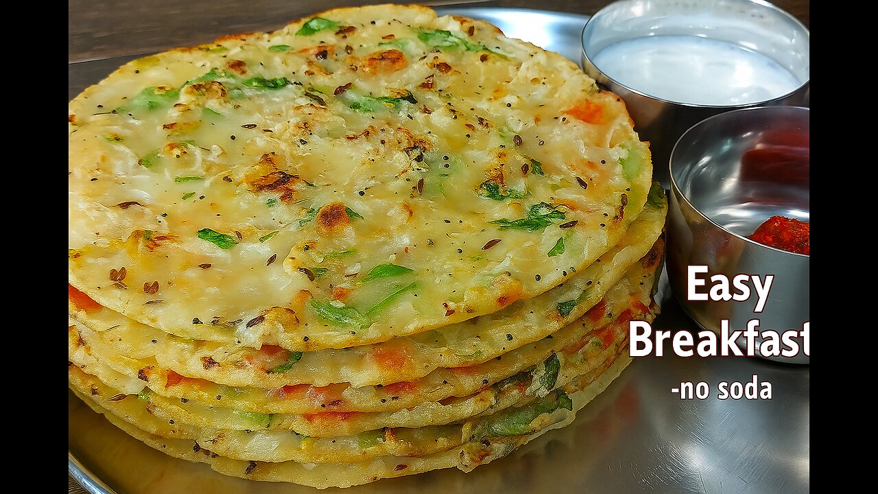 1 cup Rice - Healthy Breakfast Recipe | Easy Breakfast Recipe | No Soda Instant Recipe🍚🌞⏱️
