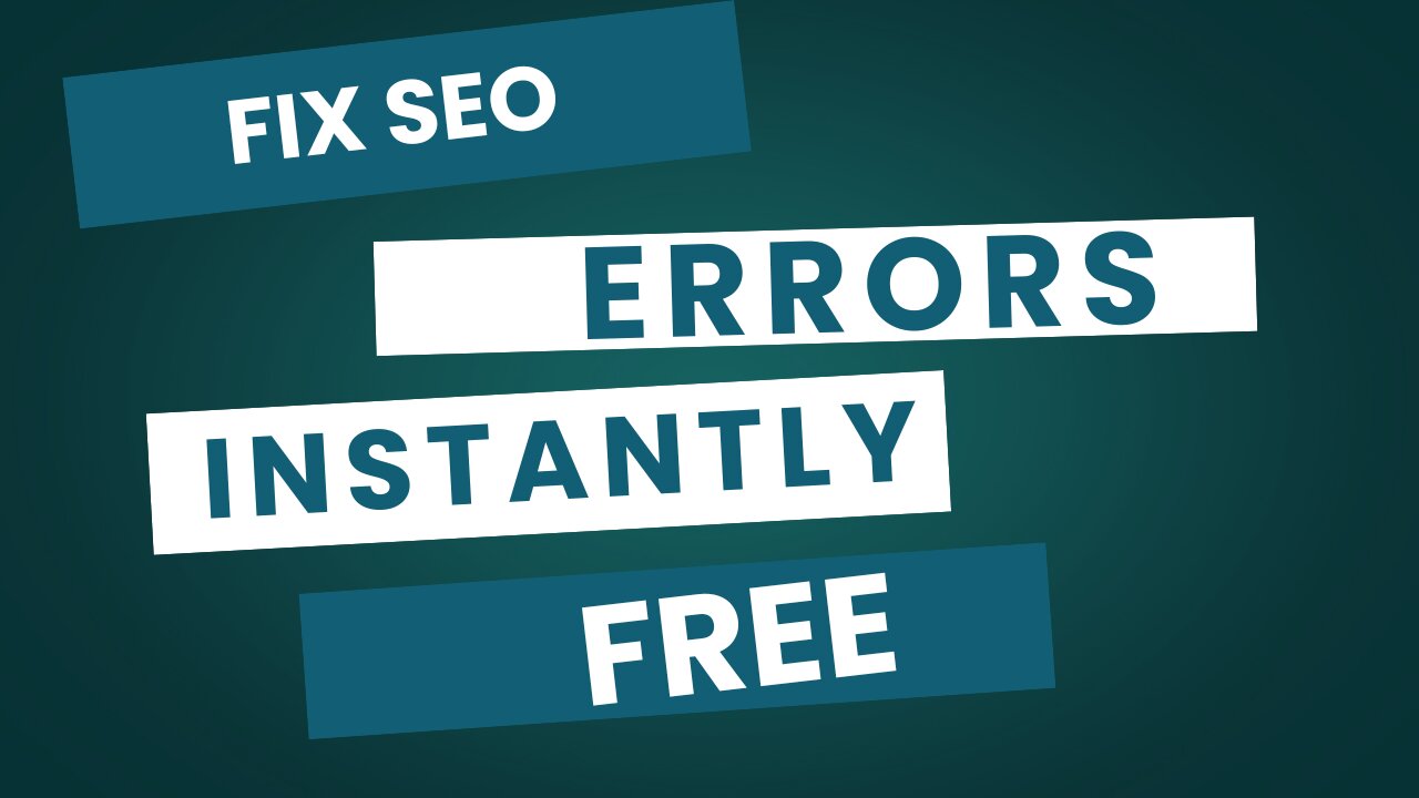 FREE SEO Checker Tool 2025 l Fix SEO Issues Fast
