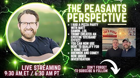 Epstein Files, Mortgage Reform, and Pizza with Matt Damon