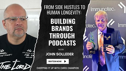 Chopping it up with John Solleder: AI or Die & Building the Human Longevity Show