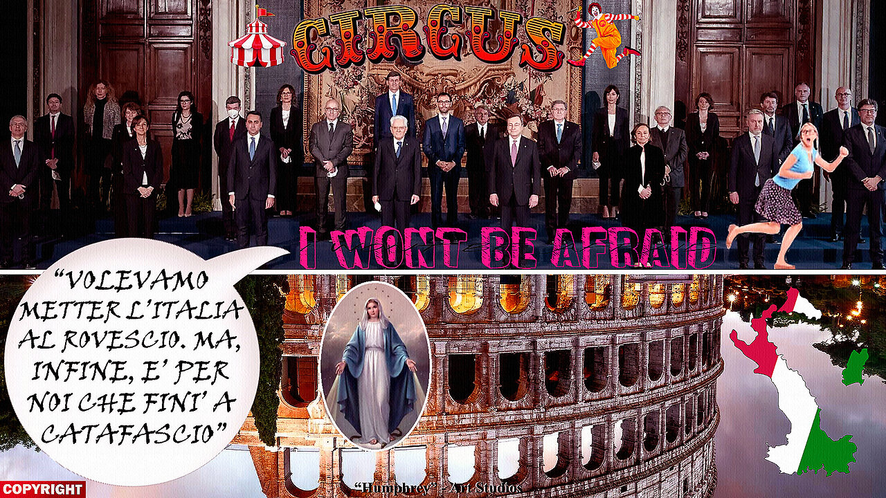 “NONOSTANTE COMICI, CAPO COMICI E COMPARSE, L'ITALIA RIPARTIRÀ, PERCHÉ PRESTO IL CUORE IMMACOLATO DI 〽ARIA TRIONFERÀ!!”=/|😇💖🙏|\=