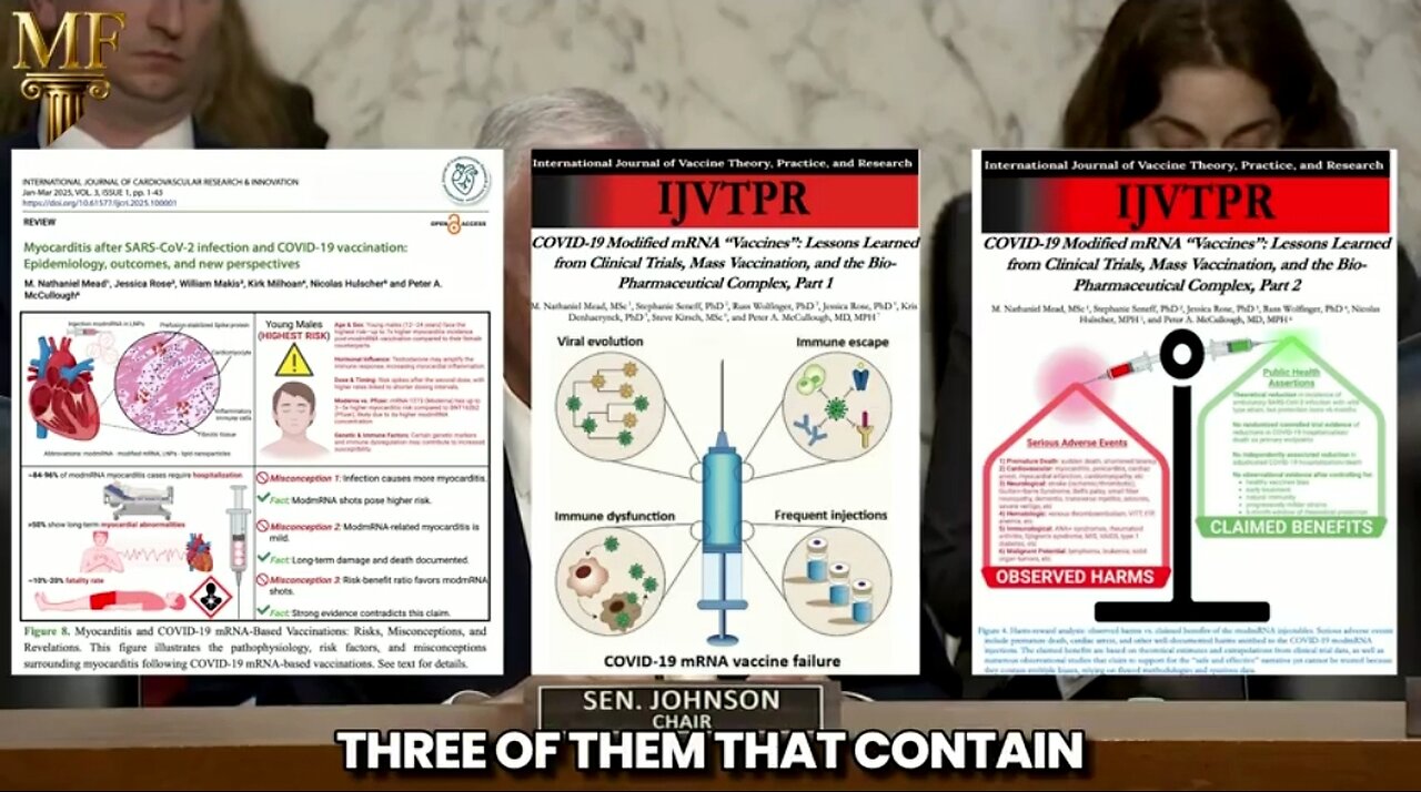 “COVID-19 VACCINES DIDN’T SAVE LIVES” — DR. MCCULLOUGH DROPPED THE HAMMER IN THE U.S. SENATE ☠️☠️