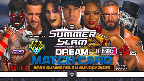 WWE SummerSlam Sunday 2025 - Dream Match Card [v5] | Bevelock
