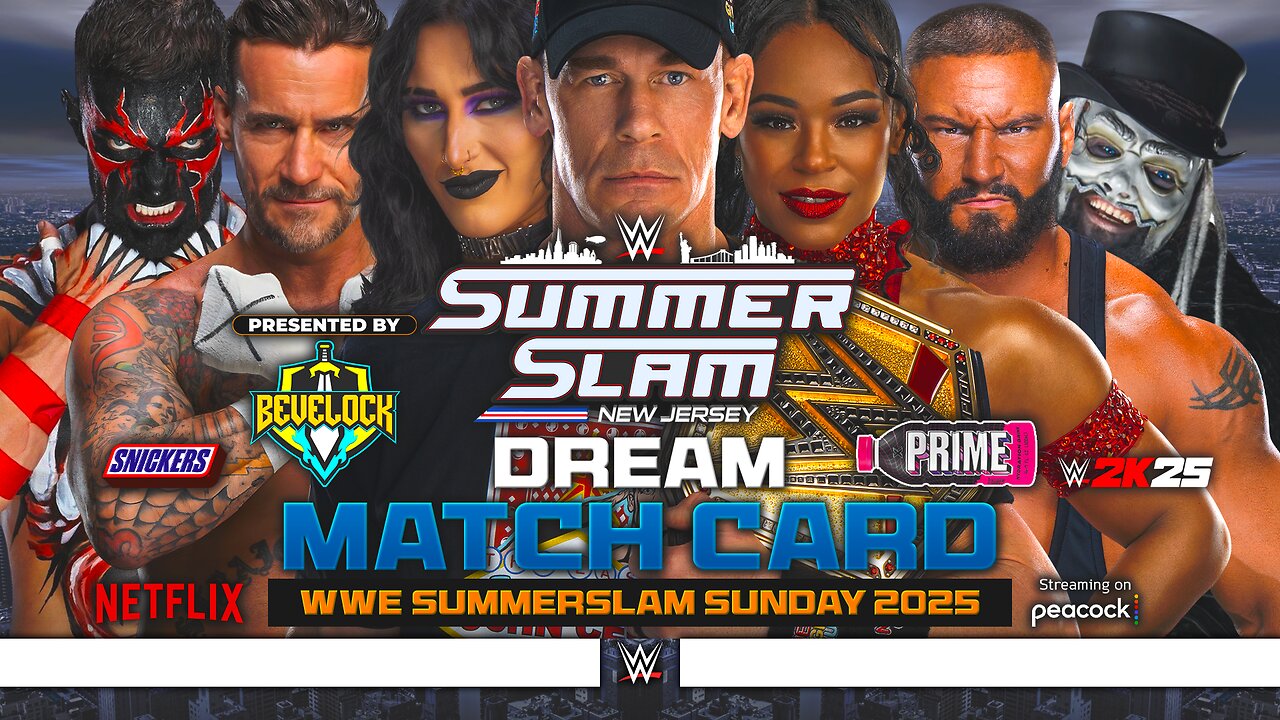 WWE SummerSlam Sunday 2025 - Dream Match Card [v5] | Bevelock