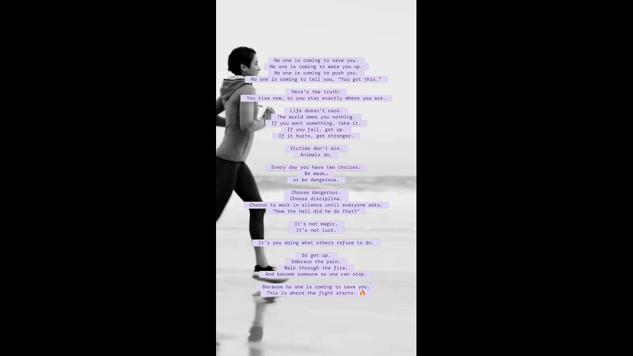 NO ONE IS COMING TO SAVE YOU – Hard Motivation Speech (2025)