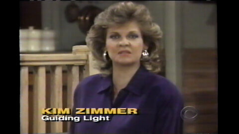 May 19, 1995 - Kim Zimmer of 'Guiding Light' Public Service Announcement & Raisin Bran Ad