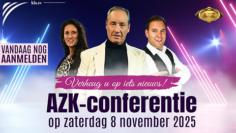 22e AZK-conferentie op zaterdag 8 november 2025 - Verheug u op iets nieuws!