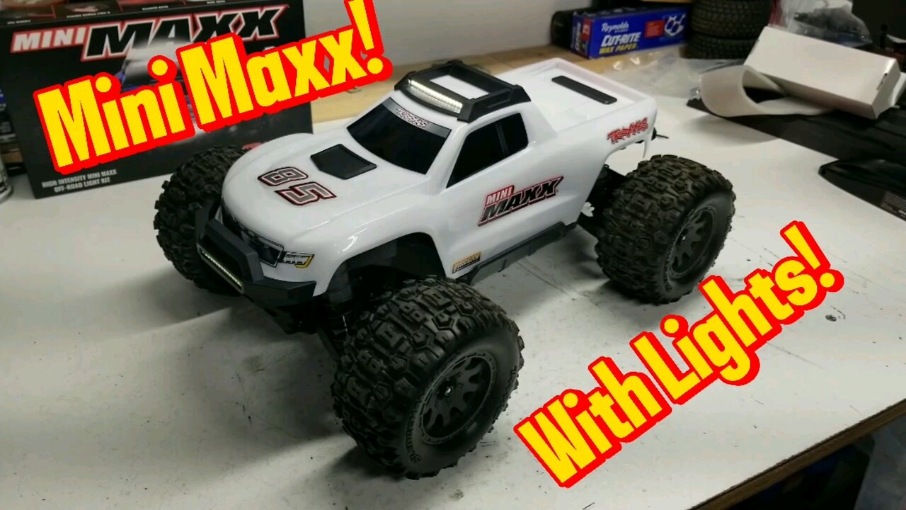 Traxxas Mini Maxx! With Light Kit!
