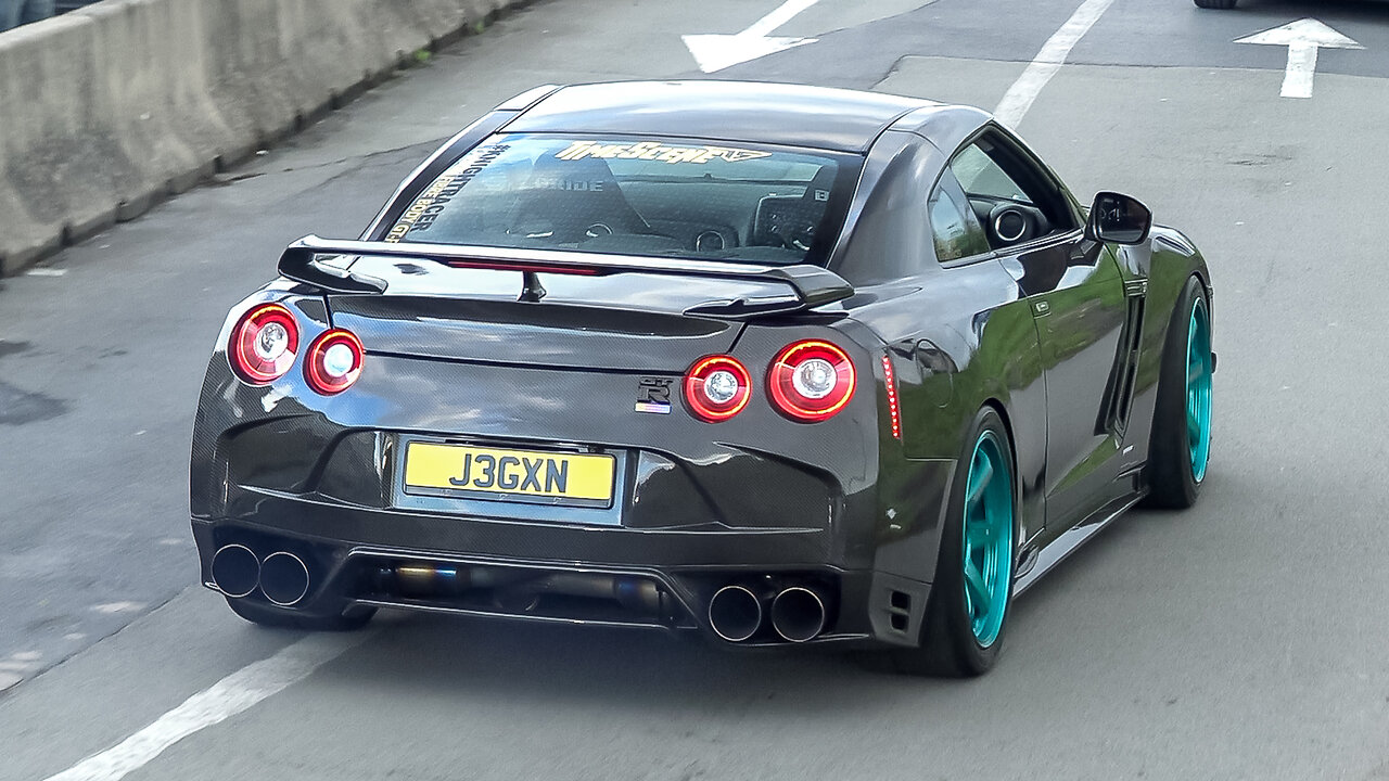 Cars Leaving a Car Meet!