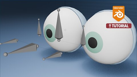 How do you rig and animate cartoon eyes (Bone Rig) in Blender 3D?