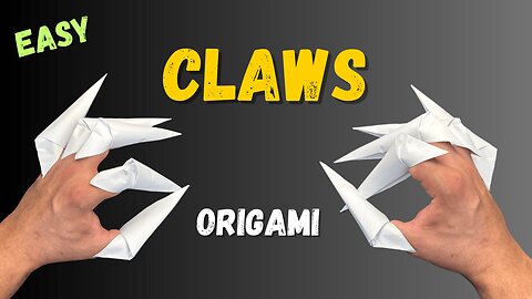 Easy Paper Claws Origami Tutorial | How to Make Paper Claws Origami | Easy Top Origami Wolf Claws