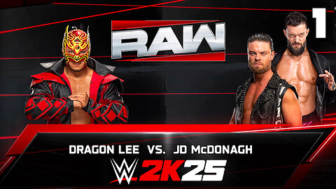 WWE 2K25 Raw August 25th 2025 - Match 1: The Dragon Rises!
