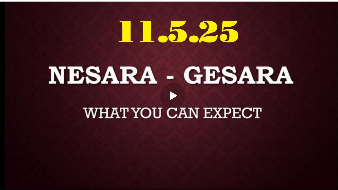 Nesara/Gesara Update 11/5/25 - US Inc. Dissolved; Bankers Headed to GITMO! by Dr. Scott Young