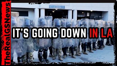 BOTTLES THROWN AT AGENTS AND MARINES OUTSIDE L.A. FEDERAL BUILDING