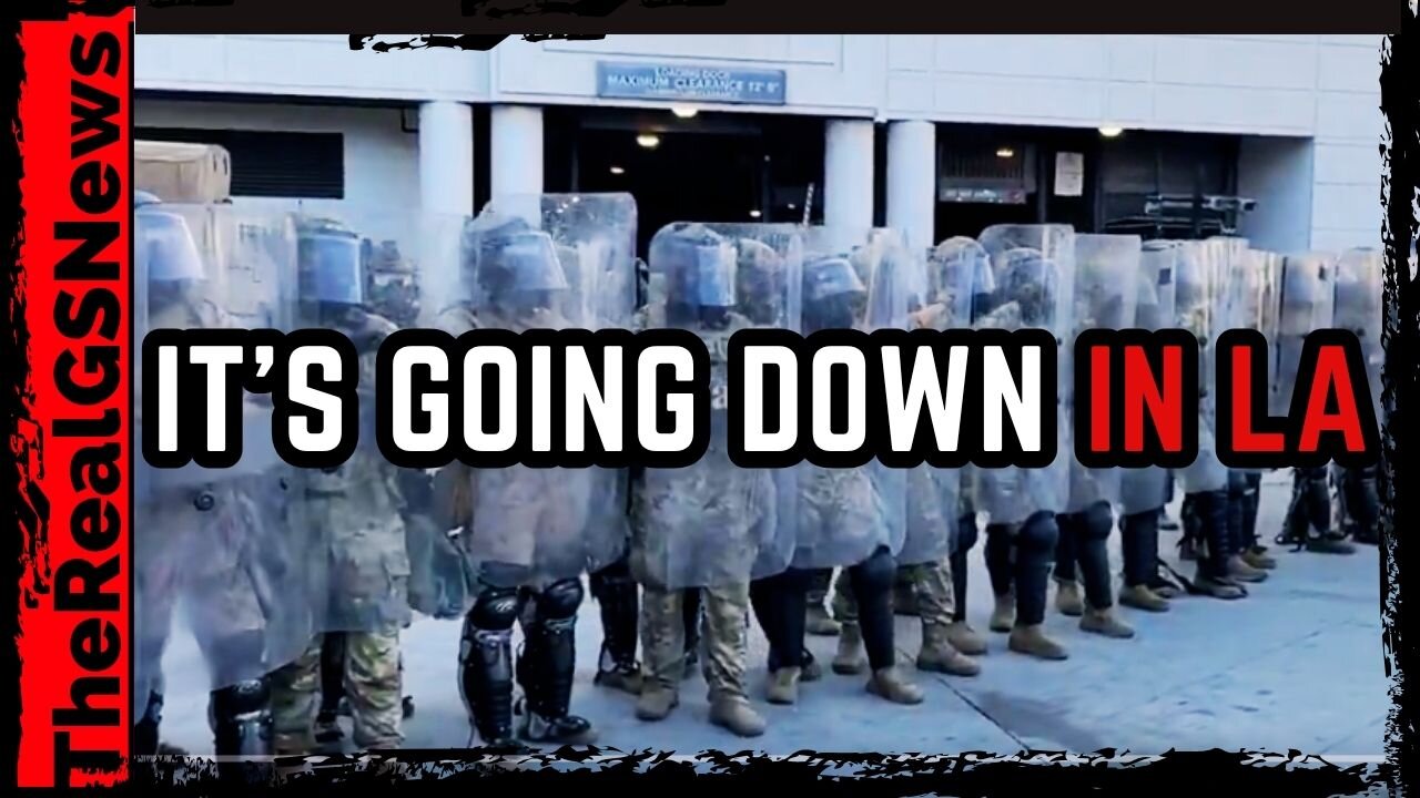BOTTLES THROWN AT AGENTS AND MARINES OUTSIDE L.A. FEDERAL BUILDING