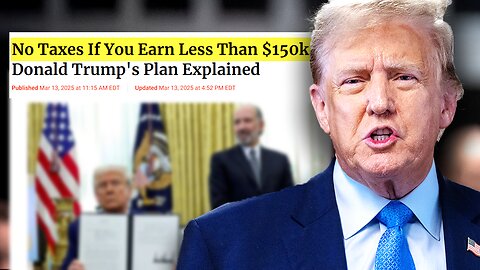 Trump's NO Income Tax Plan for below $150k