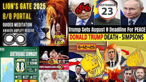 Ritual Alert!! 8-8-25 What you need to know about the Lion's Gate Portal in 2025 and Trump Simpsons #jdvance #trump #rumbletakeover #rumblerant #gaming #antichrist #maga #america #epstein