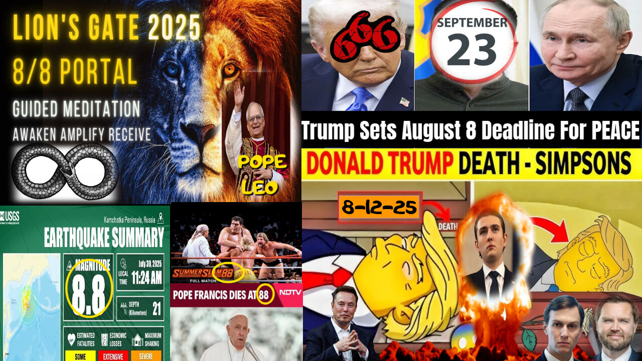 Ritual Alert!! 8-8-25 What you need to know about the Lion's Gate Portal in 2025 and Trump Simpsons #jdvance #trump #rumbletakeover #rumblerant #gaming #antichrist #maga #america #epstein