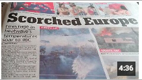 "Mainstream Media Continues Disseminating False Information about Scorched Europe"