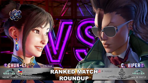 Kuya Kalbo SF6 Ranked Roundup. Chun Li Master Rank [Hori Fight Stick]