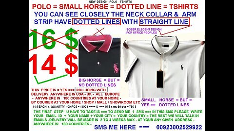 Office Polo tshirts new dotted line design , 14$ with including delivery USA UK ALL EUROPE