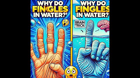 Why Do Our Fingers Wrinkle in Water? The Science Behind It! 🤯💦