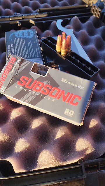 Banish 30 Suppressor on my PSA .300 Blackout with 190gr Hornady Subsonic Sub-X Ammunition
