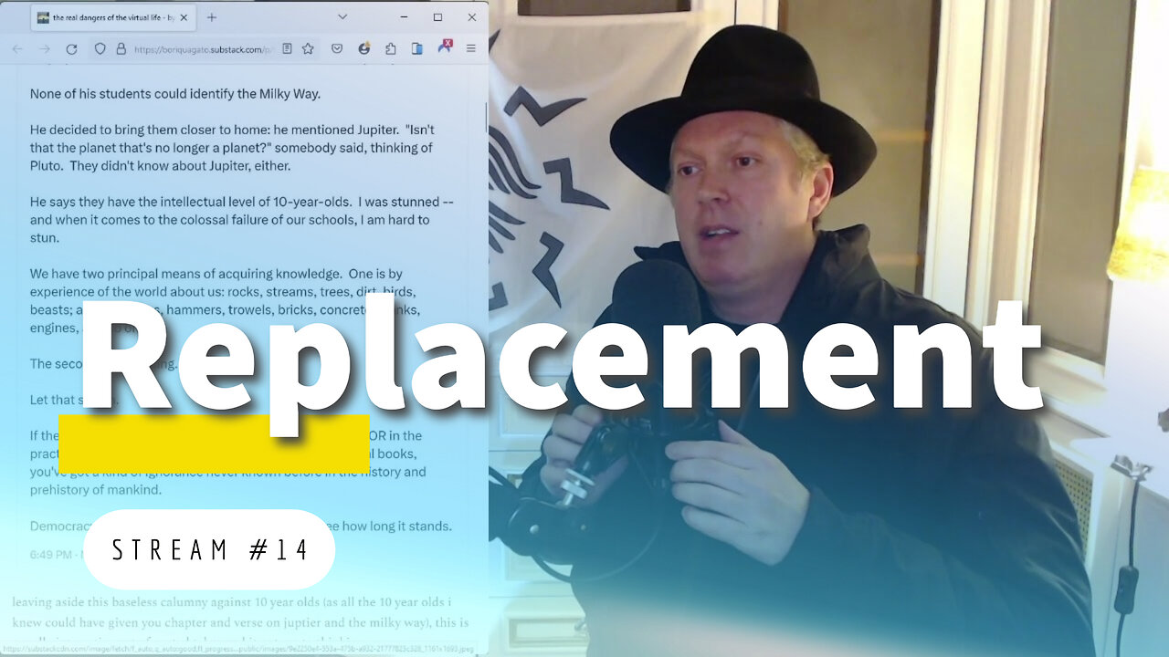 Replacement Immigration and Its Effects on Education, Biology, etc. [stream #14]