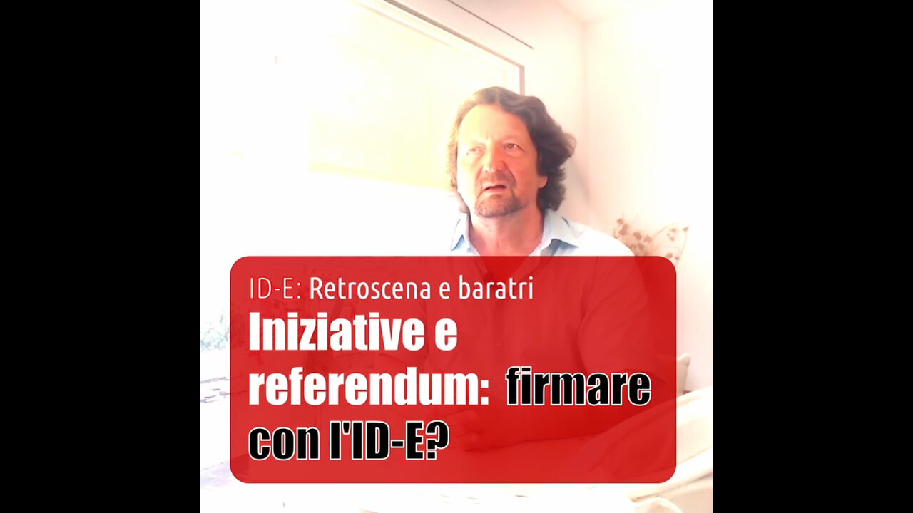 Iniziative e referendum: firmare con l'ID-E?