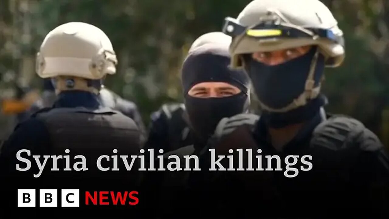Frontline report: Syrian security forces accused of overseeing gunmen killing civilians | BBC News
