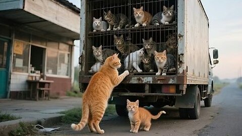 Mom Cat Rescues Trafficked Strays from Truck 🚚❤️ Brings Home | Heartwarming Tales Collection