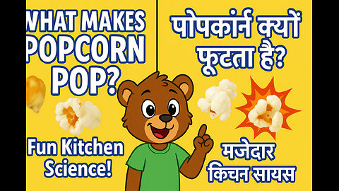What Makes Popcorn Pop? – Kitchen Chemistry for Kids!