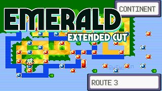 Pokemon Emerald Extended Cut - GBA ROM Hack has 4 regions as Hoenn, Kanto, johto and Sevii Islands