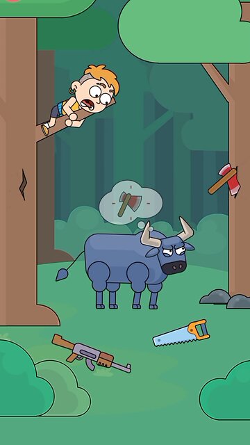 Lessons Learned from a Cow Encounter: Climbing Trees #shorts